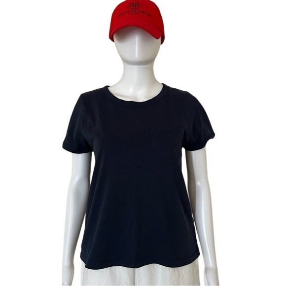 J. Crew Tops - J.Crew Knit Goods Cotton Basic Short Sleeve Navy Blue Cotton T-Shirt Size Medium